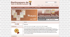 Desktop Screenshot of berlinpapers.de