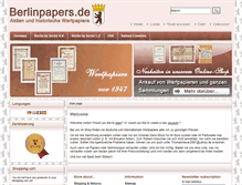 Tablet Screenshot of berlinpapers.de